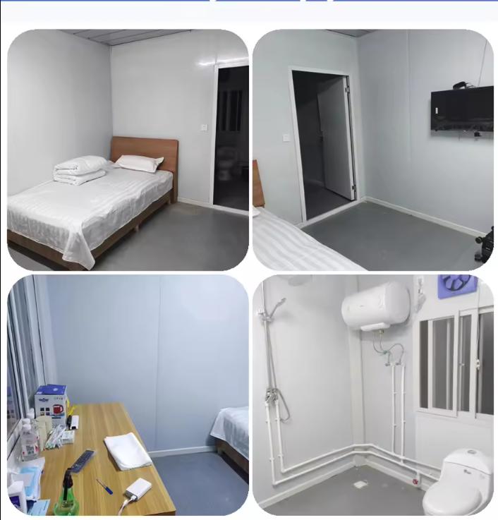 Steel Door Folding Container House Flat Pack Prefabricated 20ft 40ft