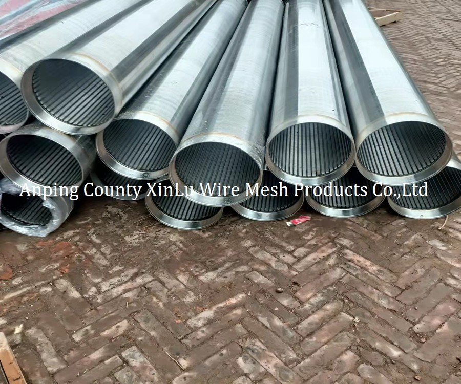 Diameter 426mm No Magnetic Tri-Wire Wrapped Johnson Water Well Screen Pipe With Anti-Corrosion For Tube Well Filtration