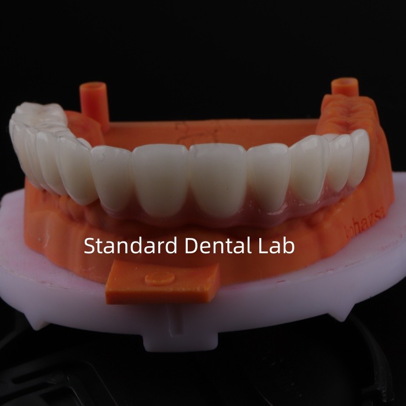 Good Fitting Precise Esthetic Zirconia Porcelain Crown Pink Porcelian With Bleaching Shade