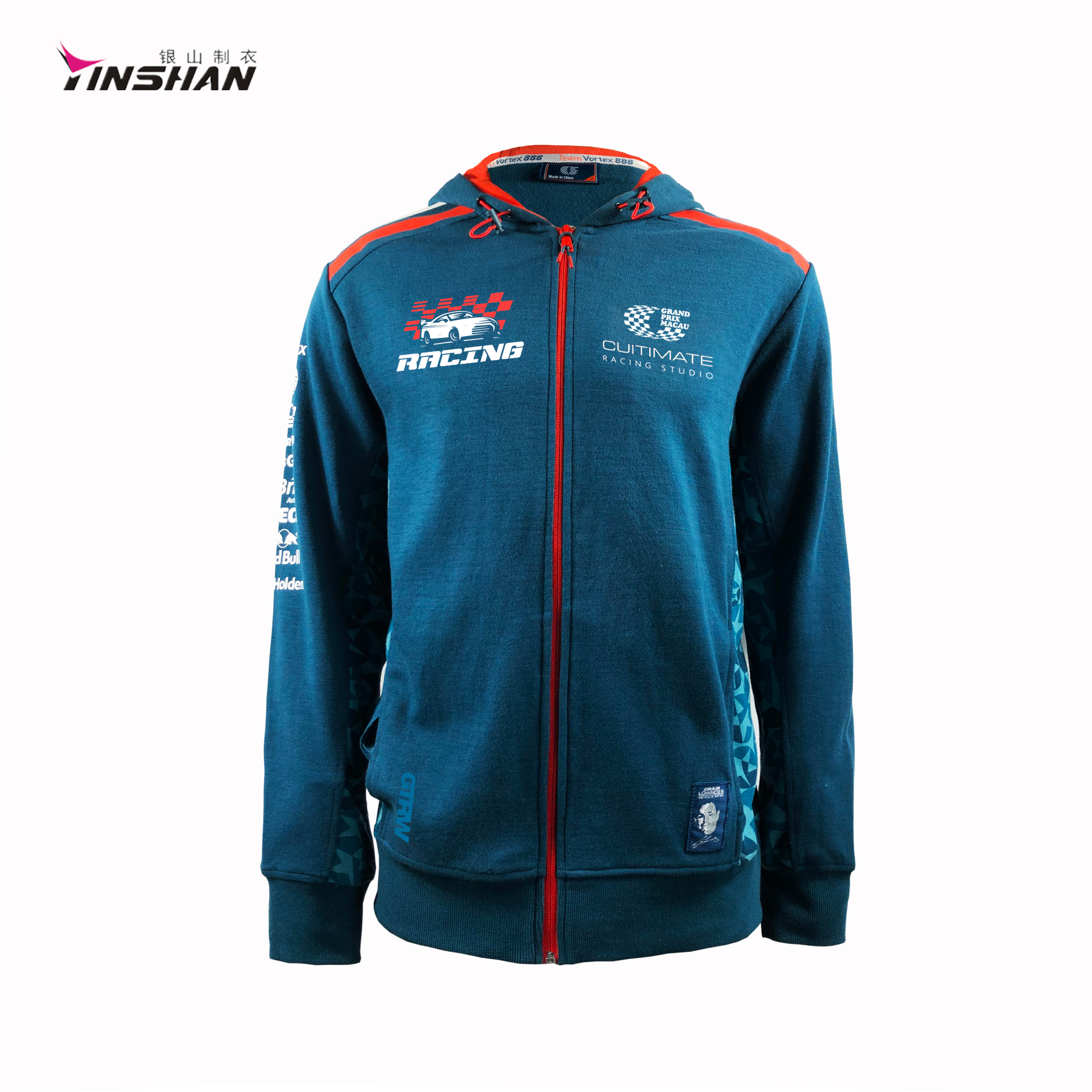 Motorbike Men Jacket Racing Race Car Cotton Fleece Warmth Custom Motocross Riding Gear