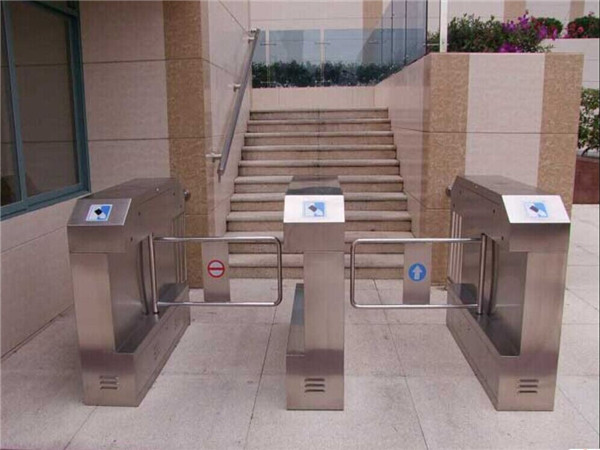 Biometric Access Control Security Swing Gate , 304 Stainless Steel Turnstile