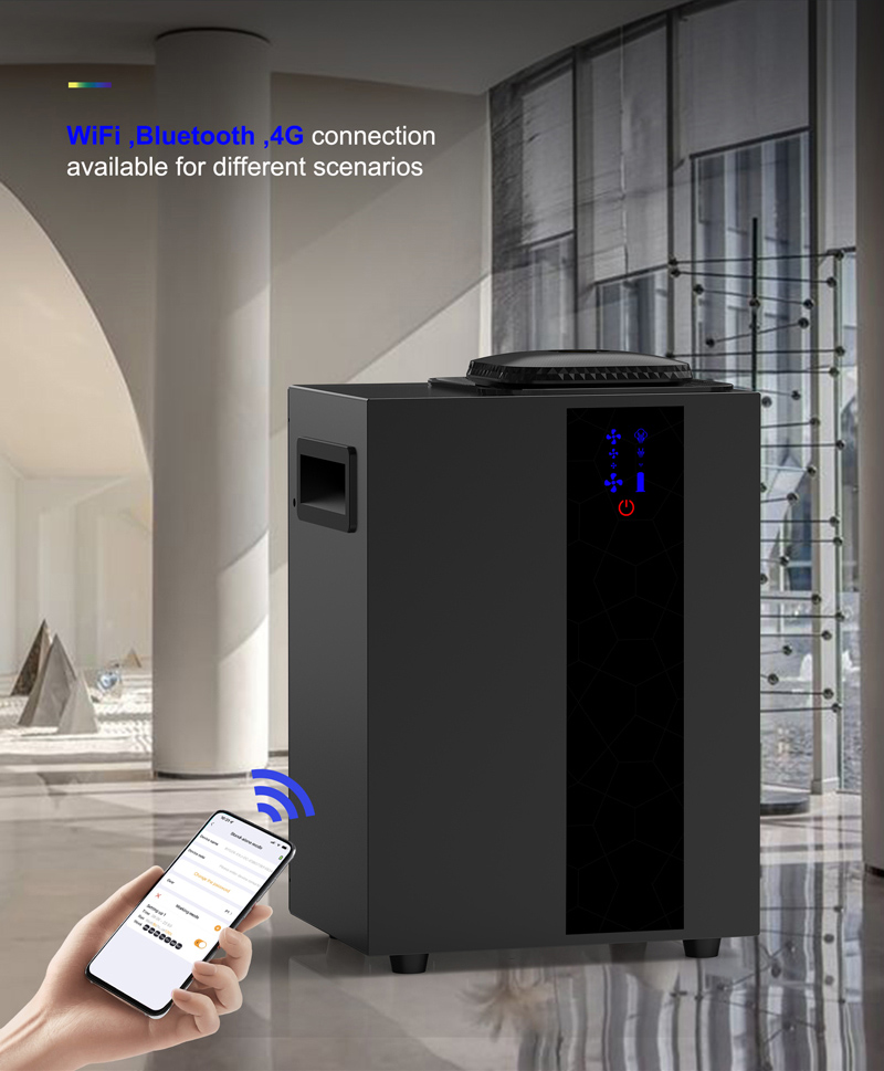Smart 800ml Oil Fragrance Diffuser: Enhance Your Space with Wifi App Control and Pure Waterless Essential Oil Diffusion for HVAC