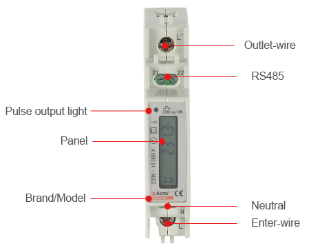 ADL10-E Single Phase Electric Energy Meter