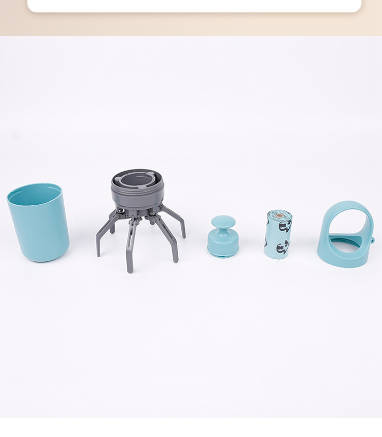 OEM ODM Dog Pooper Scooper Sustainable Plastic Blue Dog Poop Cleaner