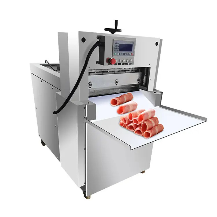 Fully Automatic 220v Industrial Frozen Meat Slicer Electric Cutter