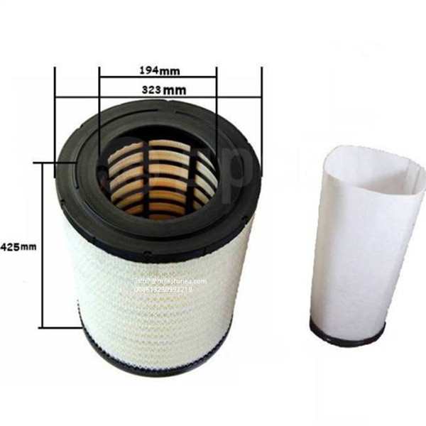 Customized Heavy Duty Truck Air Filter 21693755 Standard Size