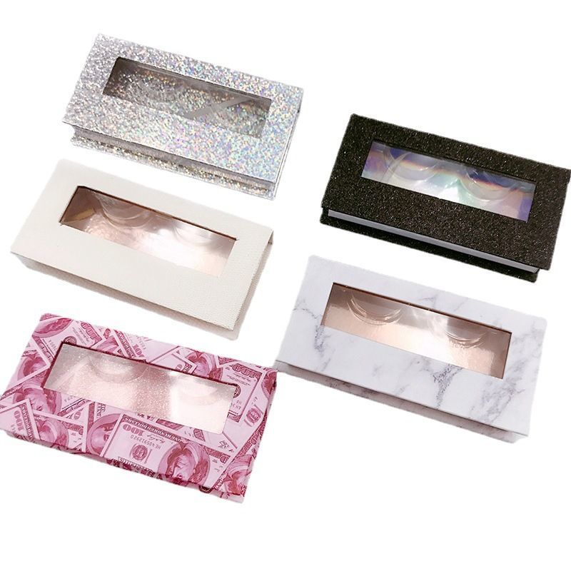 Iconic Pink and Black Printed Eyelash Packaging Box with Custom Window Cut
