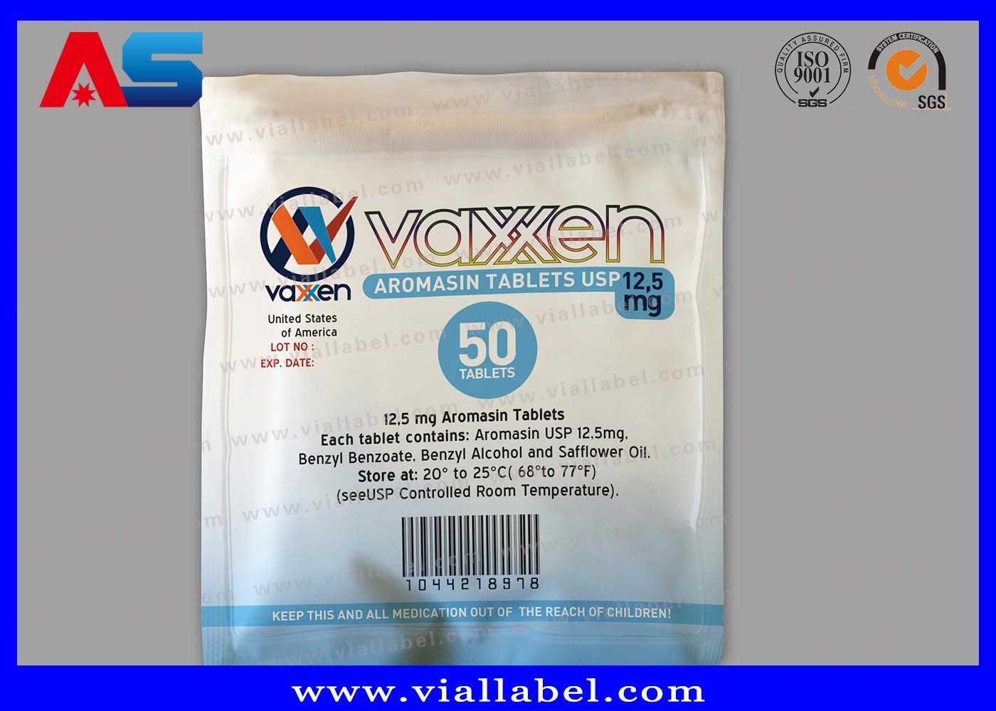 Silver Standing Up Plastic Aluminium Foil Bag For Medication Blister Packs aluminium foil pouches
