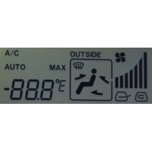 Automotive Air Conditioning Controller HTN LCM Lcd Seven Segment Display