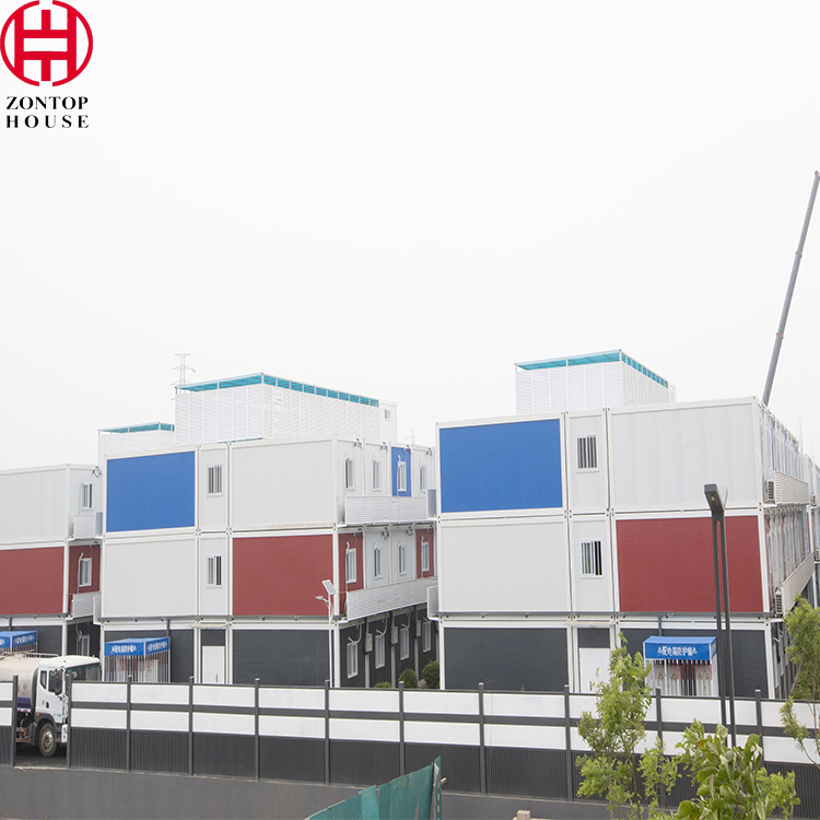 Zontop Manufactured Cheap Shipping Depot 3 Bedroom Building Stackable 20 Ft Container Houses Prefab Homes