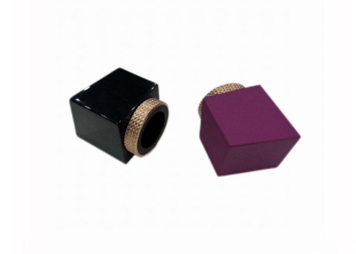 Colorful Irregular Retangular Shape Perfume Bottle Caps Customized Perfume Cover