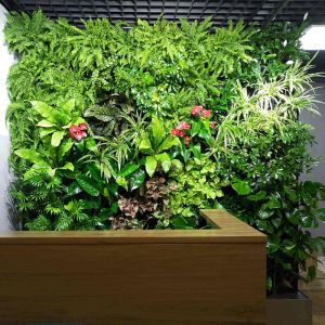 China Decorative Anti UV Vertical Greening , Artificial Plant Wall HAIHONG on sale