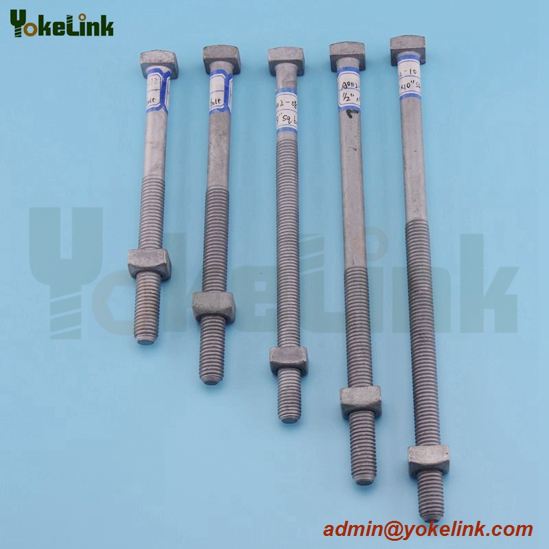 High Quality Forged Steel ASME B18.2.6 machine bolt For Electrical Utilities Hardware