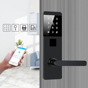 4PCS AA Smart Door Handle Lock FCC Electronic Password Door Lock