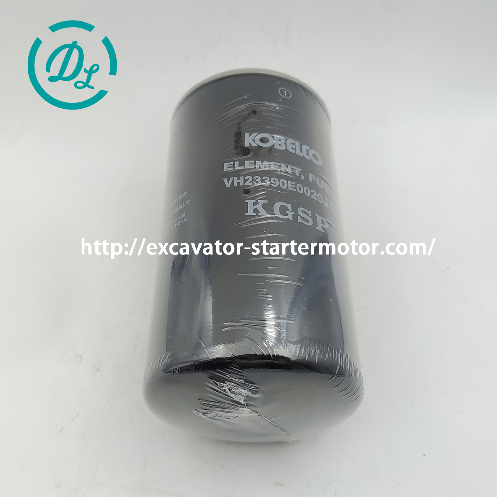 VH23390E0020J1L Excavator Fuel Filter Element Kobelco SK200-8