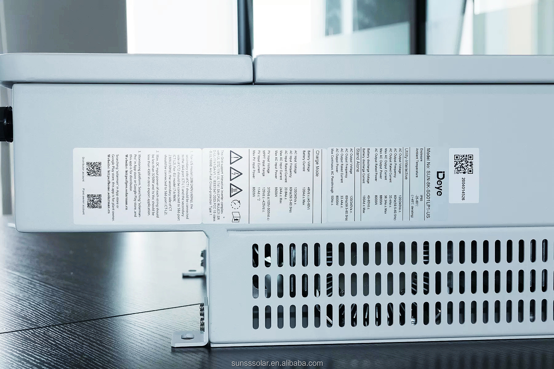 Deye High Voltage Hybrid Inverter SUN-12K-SG01LP1-EU AC 230V