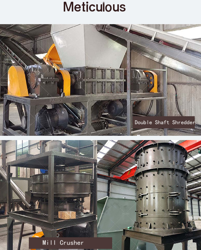 600KG/H Fridge Crush Recycling Machine and Shredder for Electronic Waste Crushing Line