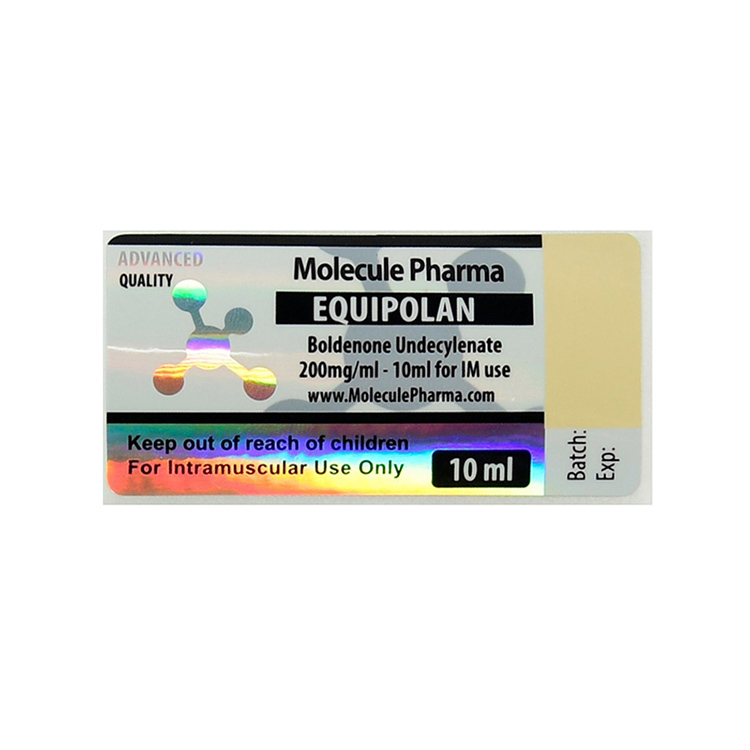 Custom 30mm Length Holographic Security Stickers , Strong Adhesive Steroid Vial Labels