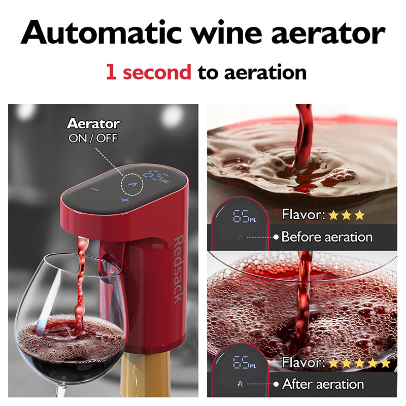 ABS Food Grade Silicone PP Smart Whiskey Dispenser With LED Touch Screen Display 30 Pcs /carton