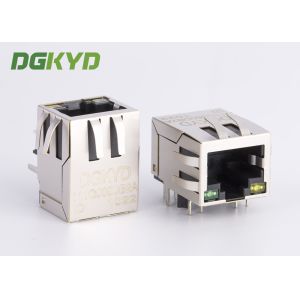 1 Port Intergrated Magnetics RJ45 Jack With Transformer 1000 Megabit Netowrk