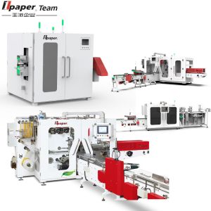 35KW Tissue Napkin Making Machine for 200 pcs/min Output in 2 Lines and 4 Lines