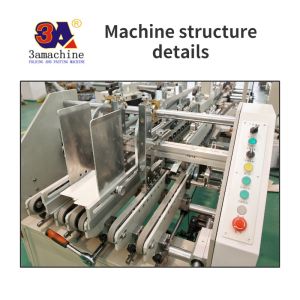 Electricity-powered Durable Automatic Folding Box Gluing Pasting Machine WIGHTE