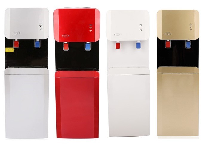 Three Colors Free Standing Hot And Cold Water Dispenser With Child Safety Lock