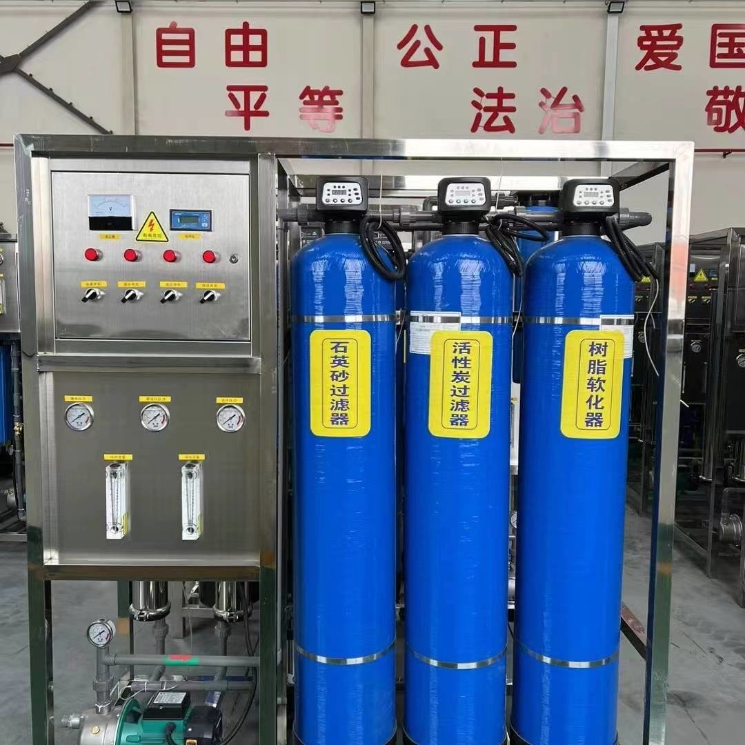 0.5 tons of Double-stage reverse osmosis water treatment with Wooden Case