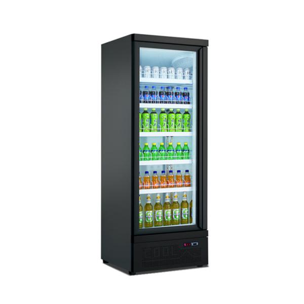 Glass Door Beverage Cooler 450L Upright Soft Drink Beer Refrigerated Display