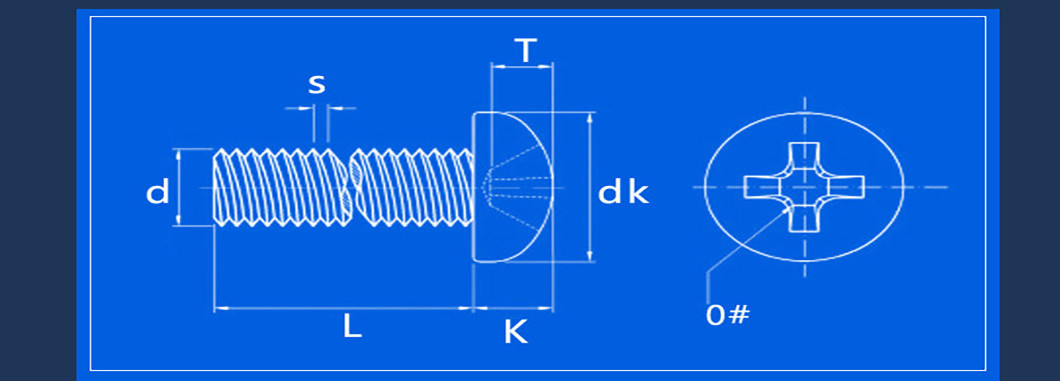 Stainless Steel Pan Head Screw M2 Phillips Pan Head Machine Screw