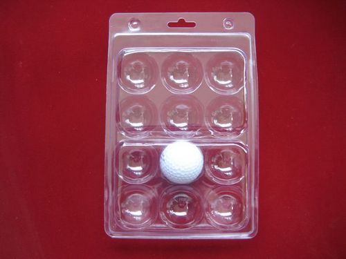 12 packs golf ball blister packaging tray clear transparent folded packaging