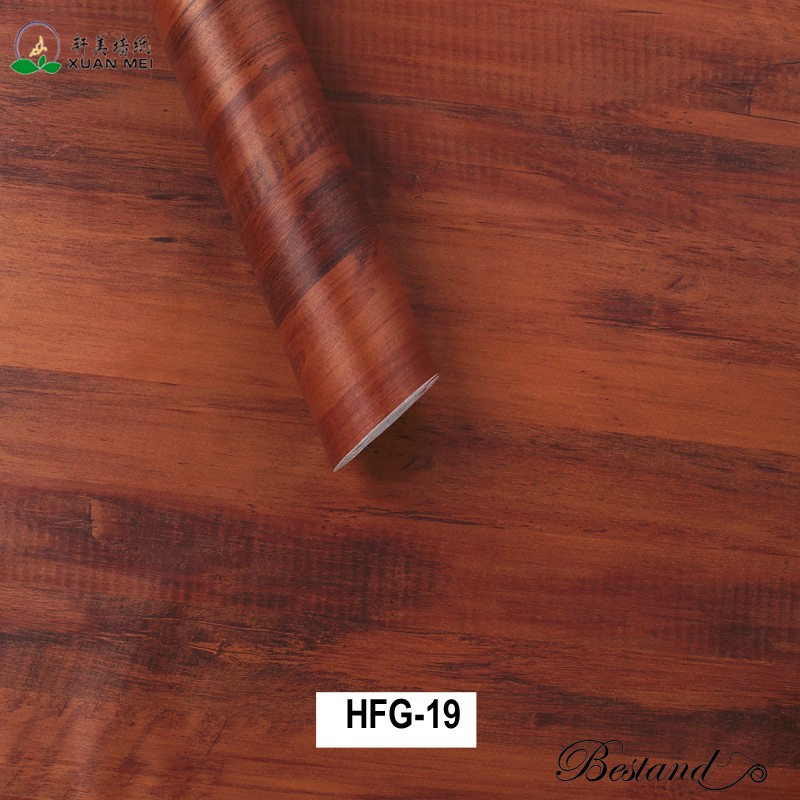 Removable Wood Wall Paper Decor with Vintage Wood Decorative Film Peel and Stick Wallpaper