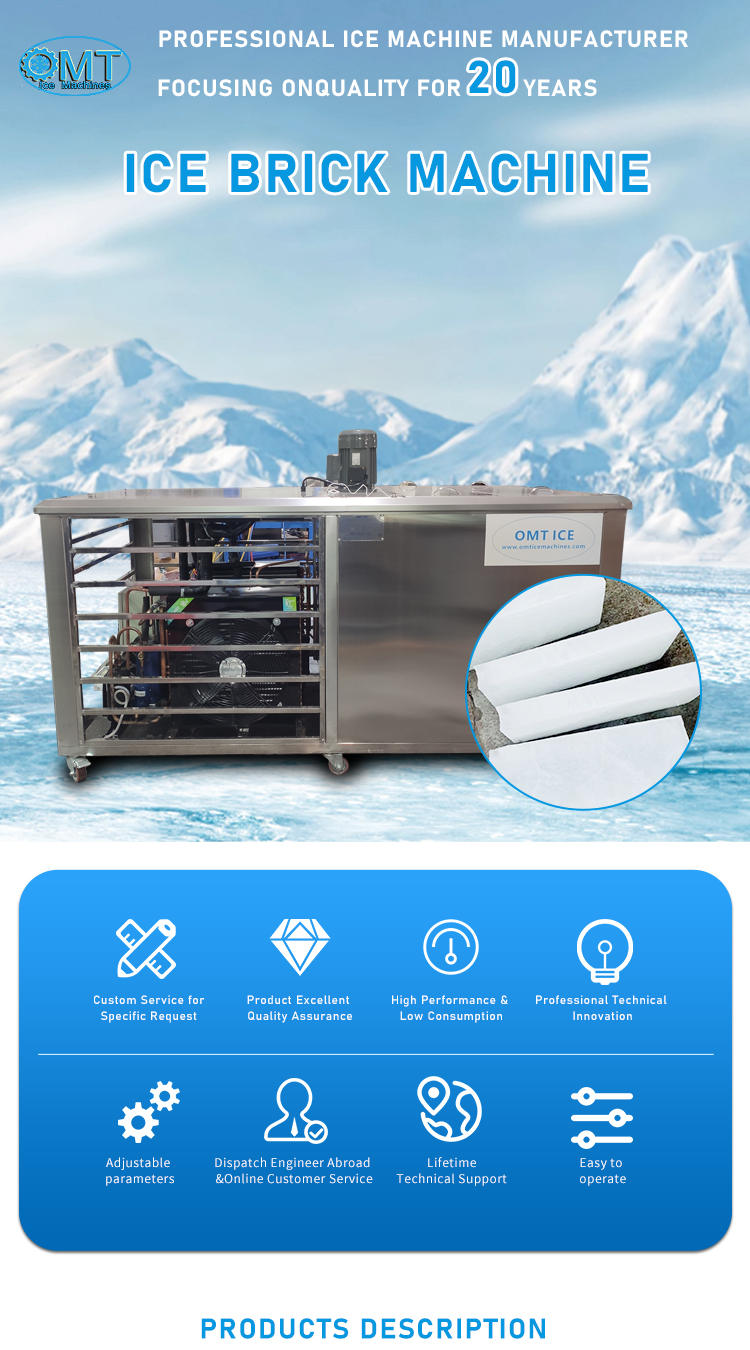 Easy Maintenance Block Ice Maker Machine For Construction And Concrete Cooling