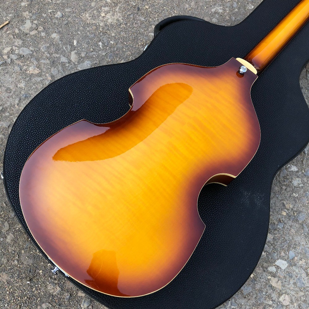 Vintage CT Violin BB-2 Icon Series Hofnes 4 Strings Bass Guitar in Sunburst