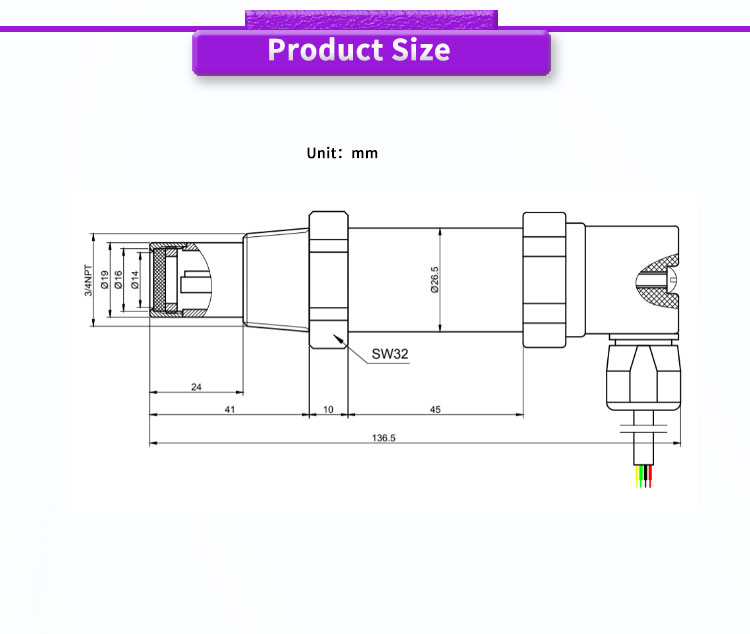 Customized OEM Support UNIVO UBPT100Y Digital Humidity Temperature Sensor ± 0.5 C Accuracy