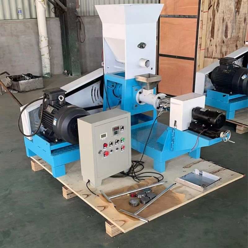 Dry Wet Types Feed Pellet Extruder For Kinds Of Aquafeed Fish Feed