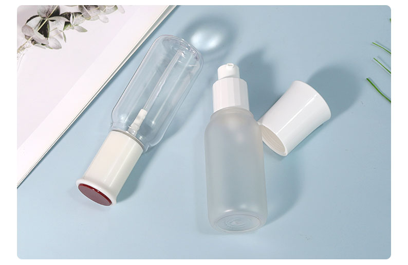 PETG Custom Plastic Bottles 60ml Cosmetics Packaging Set Luxury For Skin Care
