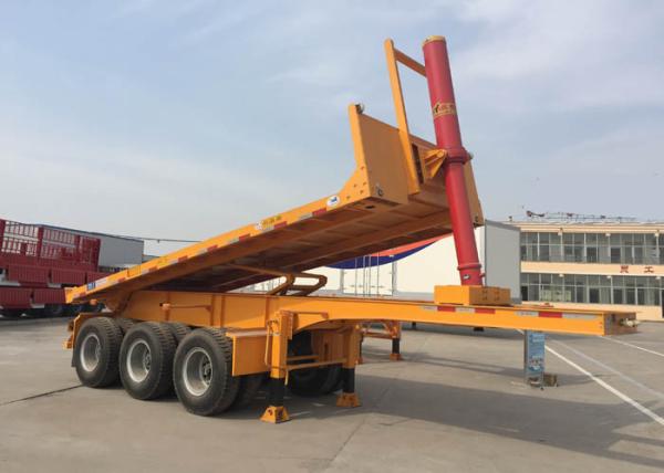 Hydraulic Cylinder Tipper Semi Trailer Dump Truck For 20 Feet Or 40 Feets