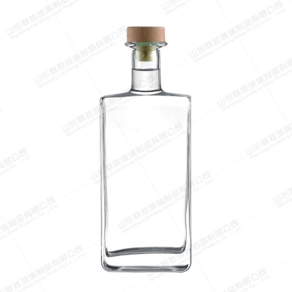 375ml 500ml 700ml Glass Bottle for Whiskey Liquor Gin Wine Vodka Brandy Unique