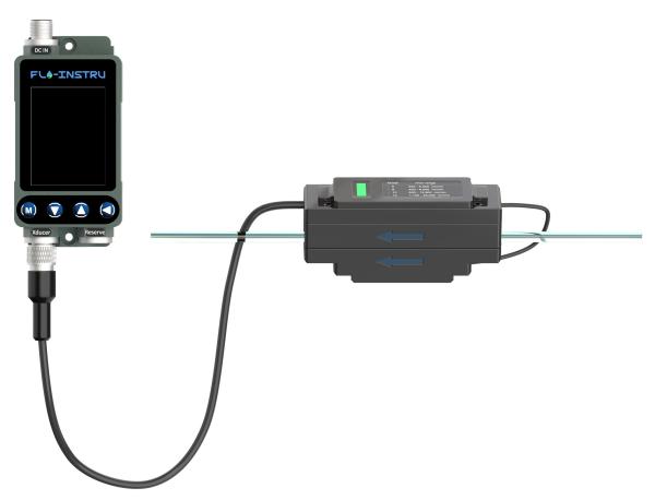 TM605C Ultrasonic Flow Meter Real-Time Flow Measurement For Water Treatment