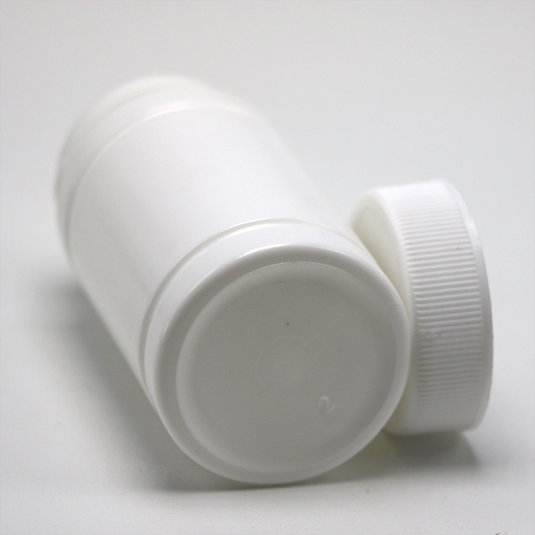 Child Proof Cap 80ML PE Plastic Bottle for Tablet Screw Cap Sealing Type Free Samples