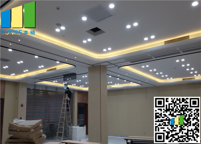 3 3/8" Operable Partitions , Wooden Partition Wall 85mm Movable For Banquet Hall