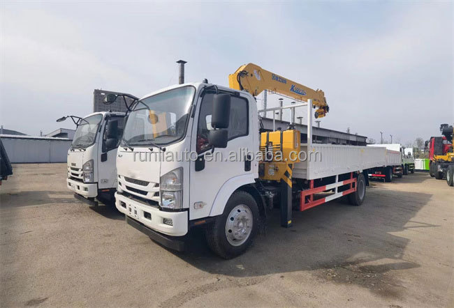 Factory Quality Mini Small Cargo Truck 1ton Truck Mounted Crane