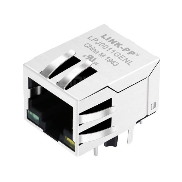 Pulse J00-0076NL Compatible LINK-PP LPJ0011GENL 10/100 Base-T Tab Down Green