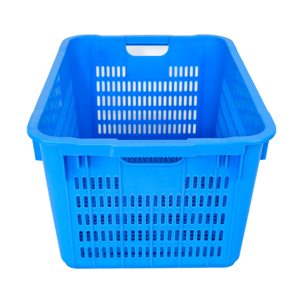 Handle Vented Plastic Basket for Fresh and Customized Color Storage Solution