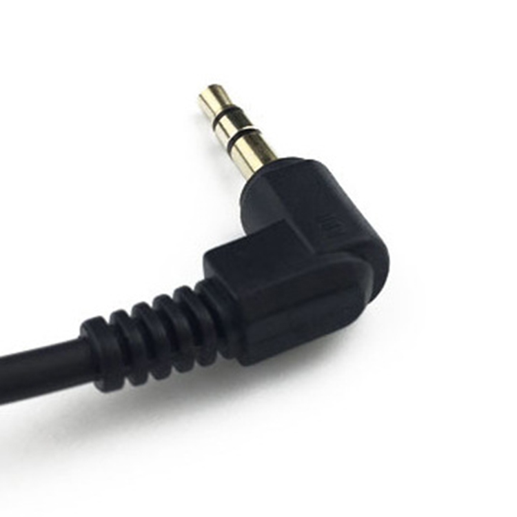 90 Degree Male to Male 3.5mm Jack Coiled Headphone Stereo Aux Audio Extension Cable
