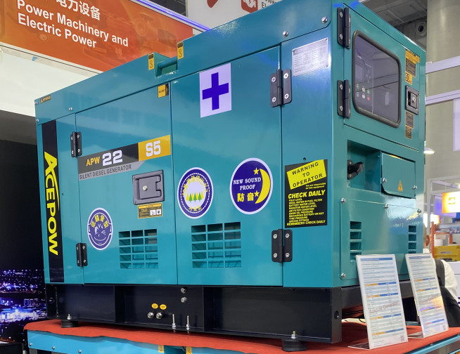 Green Diesel Fuel Type Standby Generator Set with Leroy Somer Alternator 1 Year High Voltage Generator