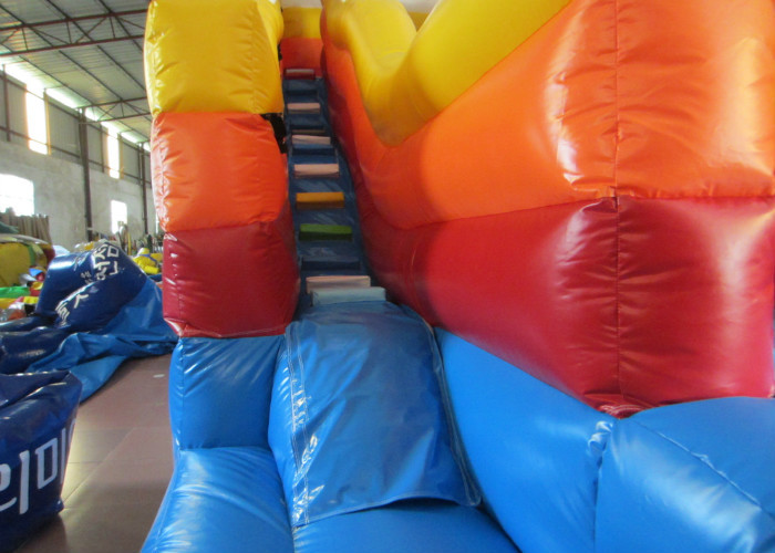 The Simpsons themed inflatable water park big inflatable slide with sealed water pool for children