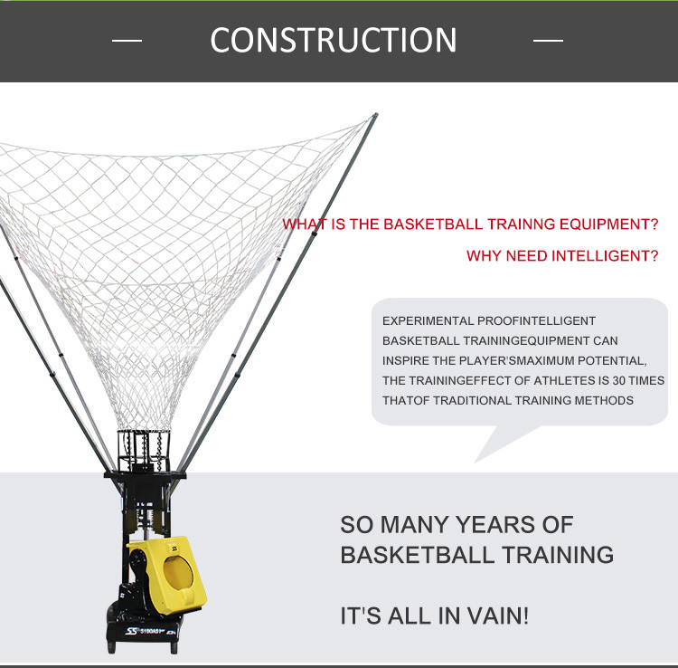 5 PCS Basketball Shooting Machine , Portable Basketball Automatic Rebounder