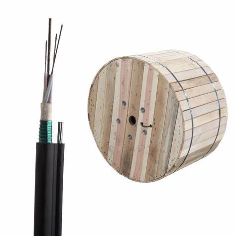 2-144 Fibers Outdoor LSZH/HDPE Optical Cable GYTC8S Figure 8 Cable With Steel Tape